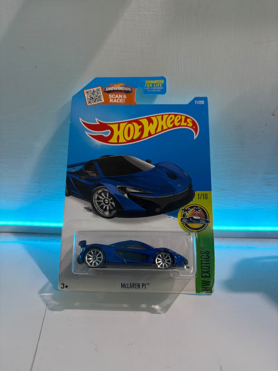 McLaren P1 Blue -US Imported (Old Card)